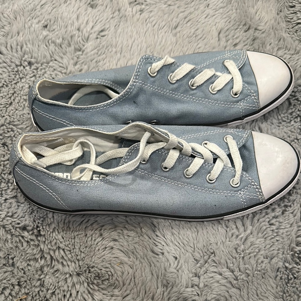 Converse Blue and White Canvas Sneakers